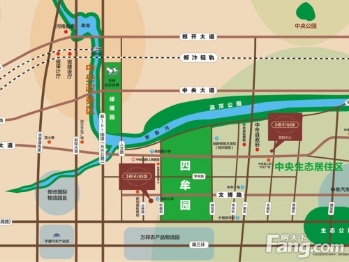 绿都褐石街区交通图区位图