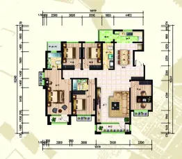 香巴拉家园5室2厅1厨3卫建面182.83㎡