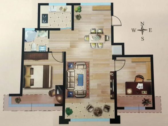 丽浩福仕汇商住楼户型图