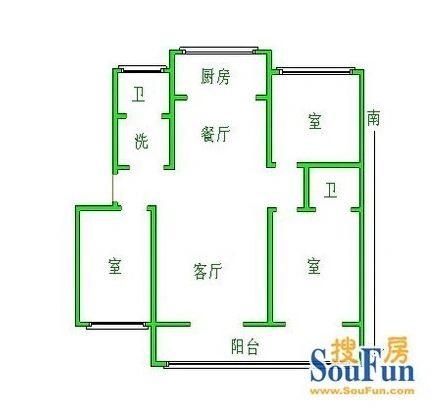 爱民路86号户型图