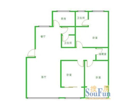 爱民路86号户型图