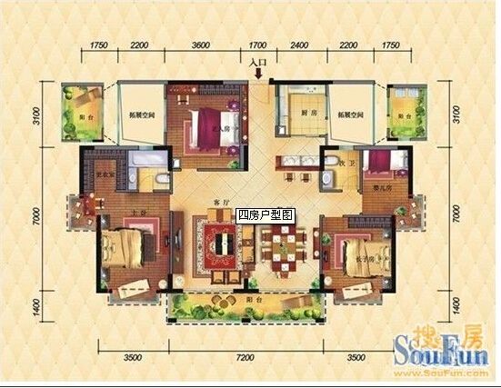 师大附中宿舍户型图