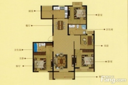 名仕·金色家园4室2厅1厨1卫建面155.00㎡
