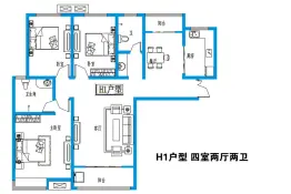 新龙.御景城4室2厅1厨2卫建面200.0㎡