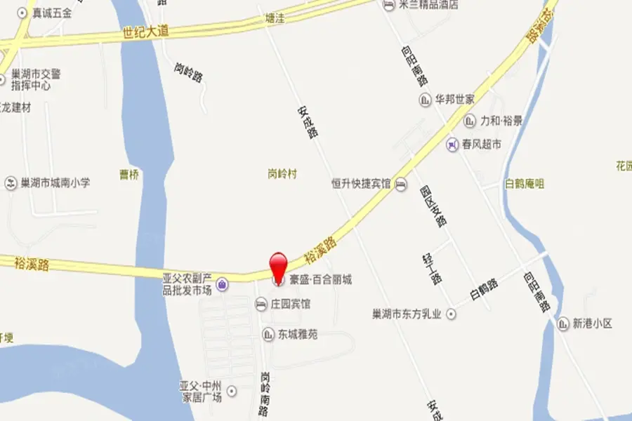 豪盛百合丽城交通图