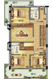 半汤御泉庄4室2厅5卫建面213.0㎡