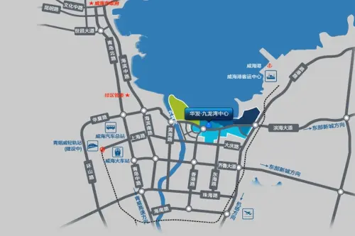 华发九龙湾中心交通图区位配套图