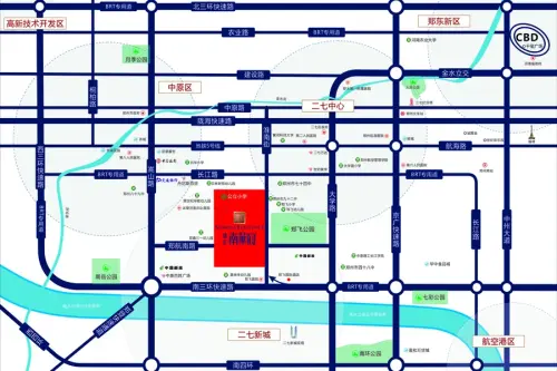 锦美南华府交通图区位图