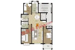 东澜小镇3室2厅1厨2卫建面120.7㎡
