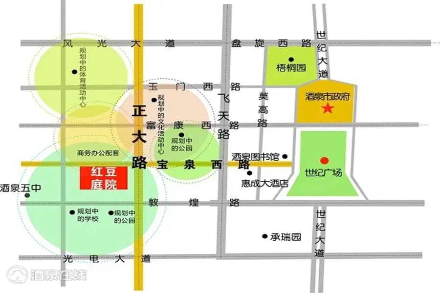 红豆庭院交通图