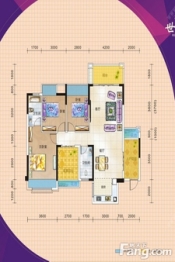 世纪之光3室2厅1厨2卫建面119.0㎡