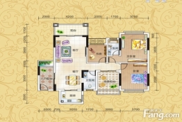 世纪之光3室2厅1厨2卫建面110.0㎡