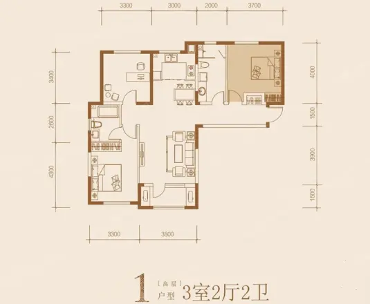 灵贺花园小区户型图