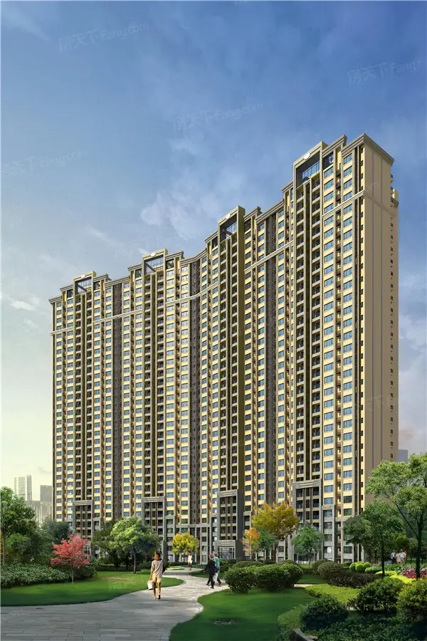 富力·凯旋门园区内立面效果图-鞍山房天下