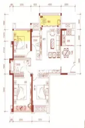 君御豪庭3室2厅1厨2卫建面117.0㎡