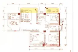 君御豪庭3室2厅1厨2卫建面114.0㎡