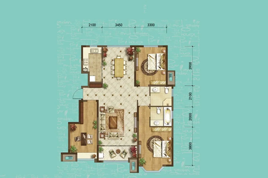 龙湖名景台户型图