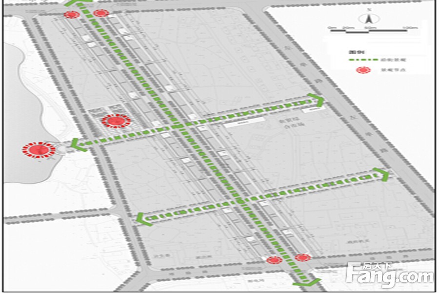 彭塔商业街交通图