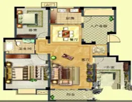 旭日尚城3室2厅1厨1卫建面129.0㎡