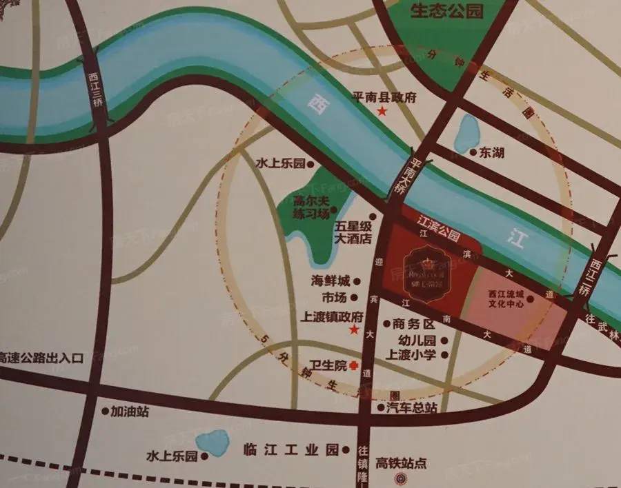 御江帝景交通图