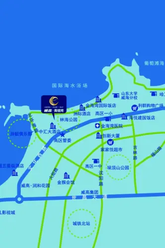 威高·青缇湾交通图项目区位图