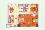 认筹G户型，三室两厅两卫一厨，面积约115平米。双卧朝南，大户风范。双厅双卫，动静分离。