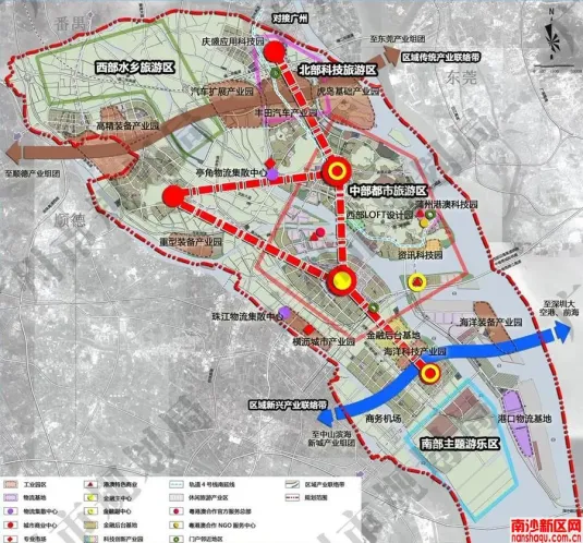 1/20                  南沙新区组团规划,黄阁在北部